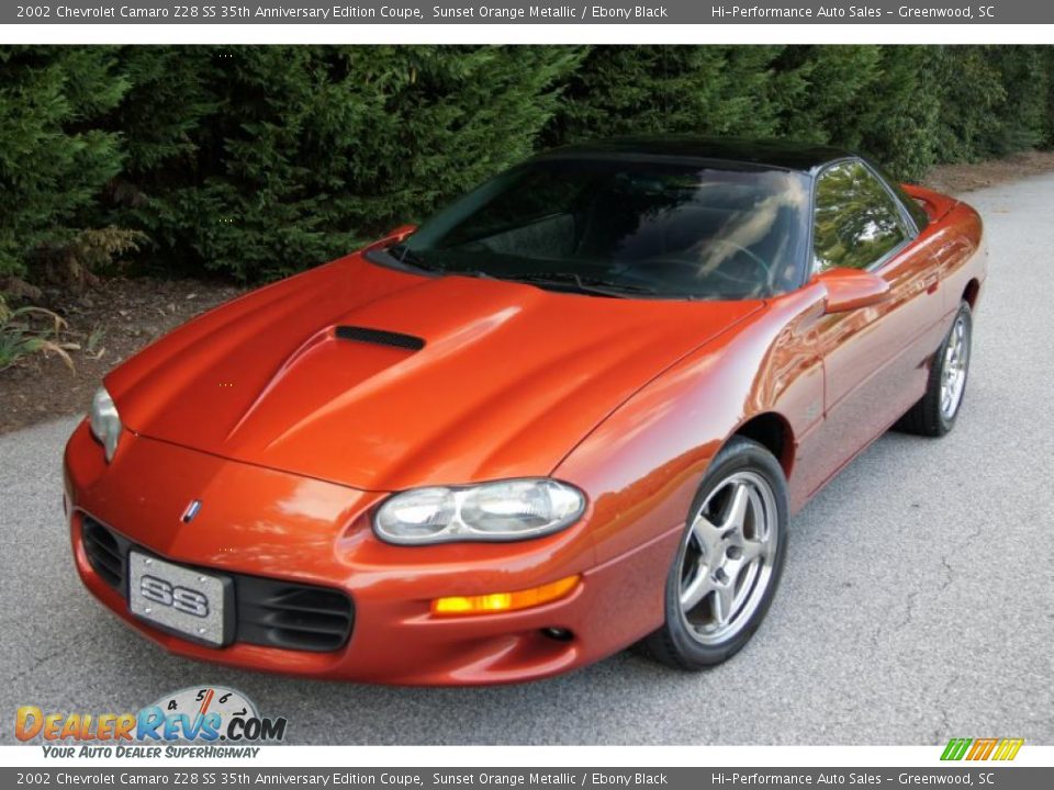 2002 Chevrolet Camaro Z28 SS 35th Anniversary Edition Coupe Sunset Orange Metallic / Ebony Black Photo #3