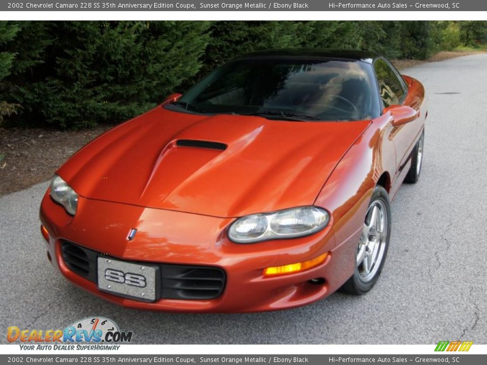 2002 Chevrolet Camaro Z28 SS 35th Anniversary Edition Coupe Sunset Orange Metallic / Ebony Black Photo #4