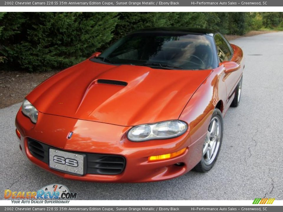 2002 Chevrolet Camaro Z28 SS 35th Anniversary Edition Coupe Sunset Orange Metallic / Ebony Black Photo #5