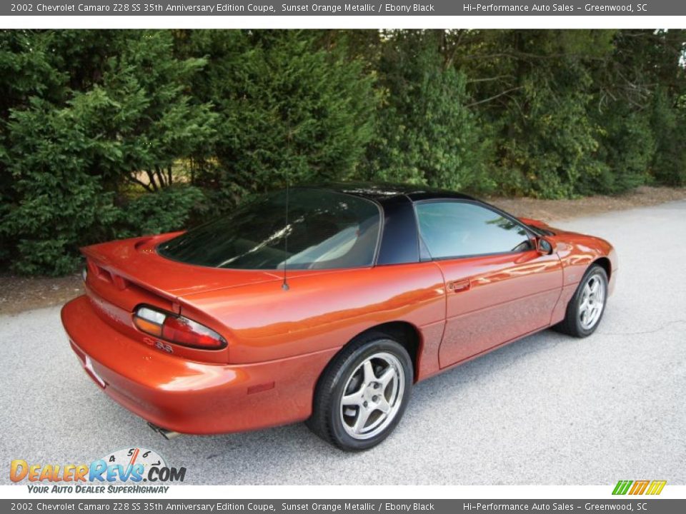 2002 Chevrolet Camaro Z28 SS 35th Anniversary Edition Coupe Sunset Orange Metallic / Ebony Black Photo #10