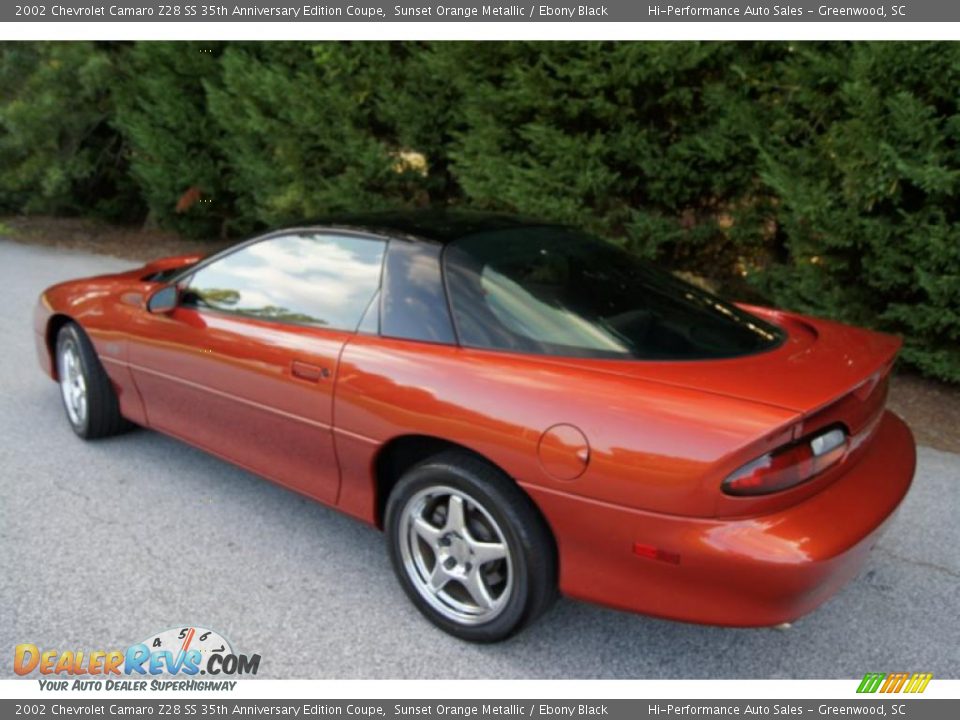 2002 Chevrolet Camaro Z28 SS 35th Anniversary Edition Coupe Sunset Orange Metallic / Ebony Black Photo #12