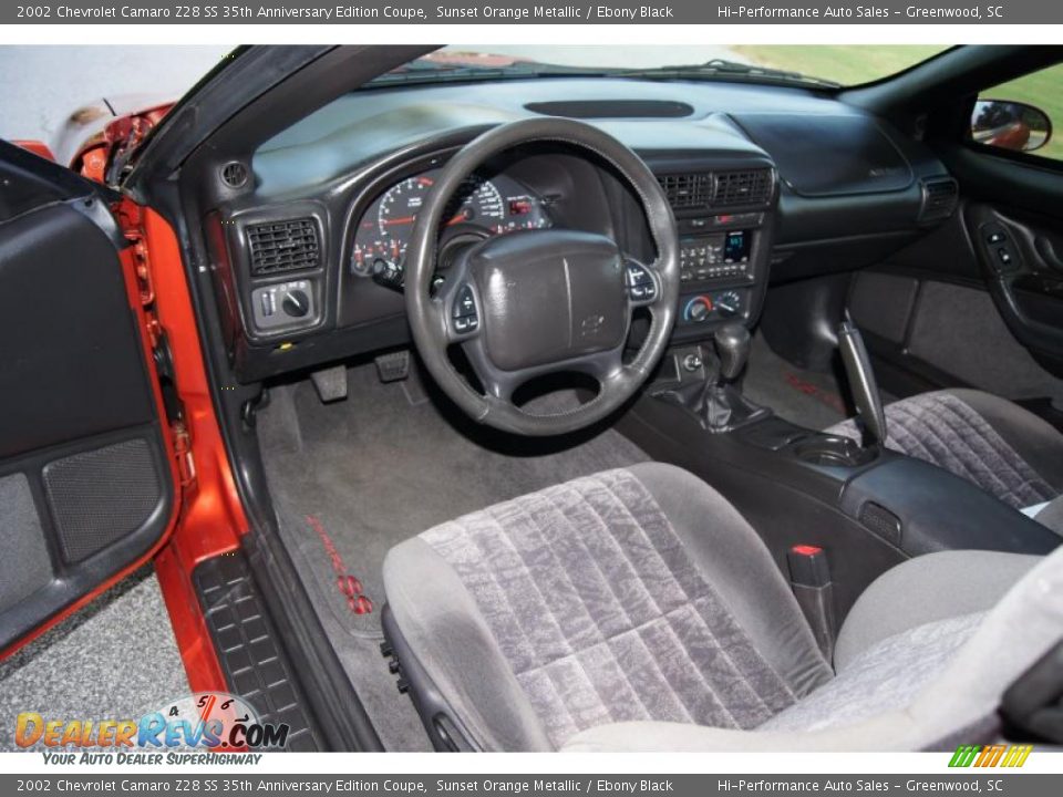 2002 Chevrolet Camaro Z28 SS 35th Anniversary Edition Coupe Sunset Orange Metallic / Ebony Black Photo #16