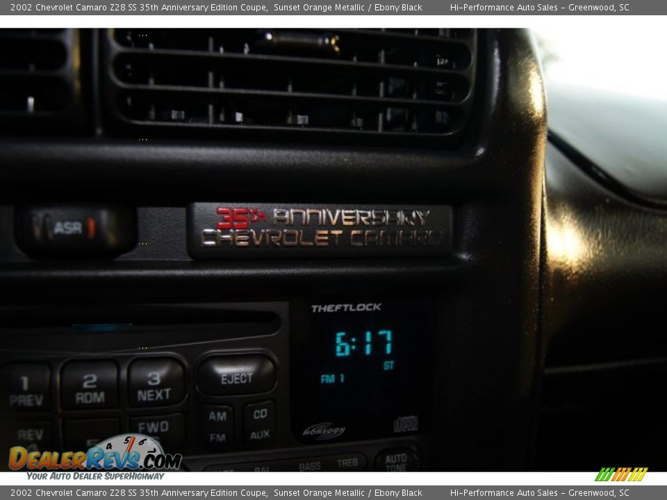 2002 Chevrolet Camaro Z28 SS 35th Anniversary Edition Coupe Sunset Orange Metallic / Ebony Black Photo #20