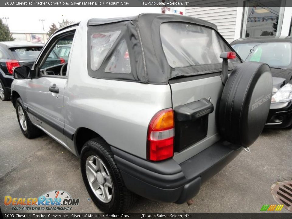 2003 Chevrolet Tracker Convertible Silverleaf Metallic / Medium Gray Photo #3