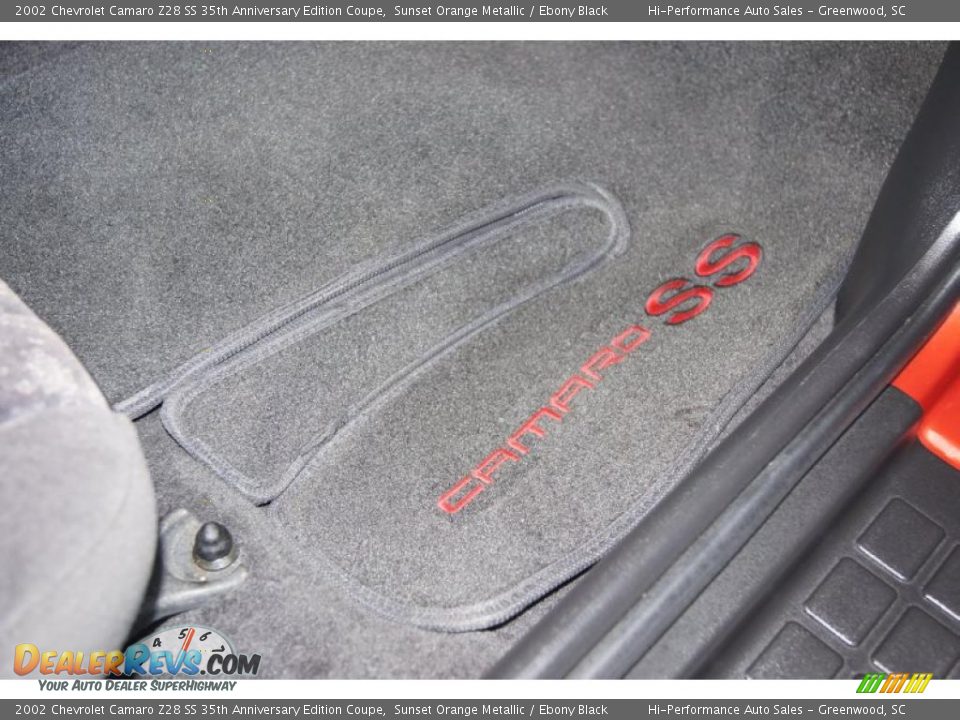 2002 Chevrolet Camaro Z28 SS 35th Anniversary Edition Coupe Sunset Orange Metallic / Ebony Black Photo #24