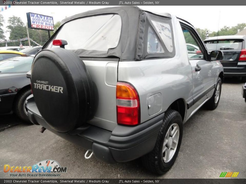 2003 Chevrolet Tracker Convertible Silverleaf Metallic / Medium Gray Photo #5