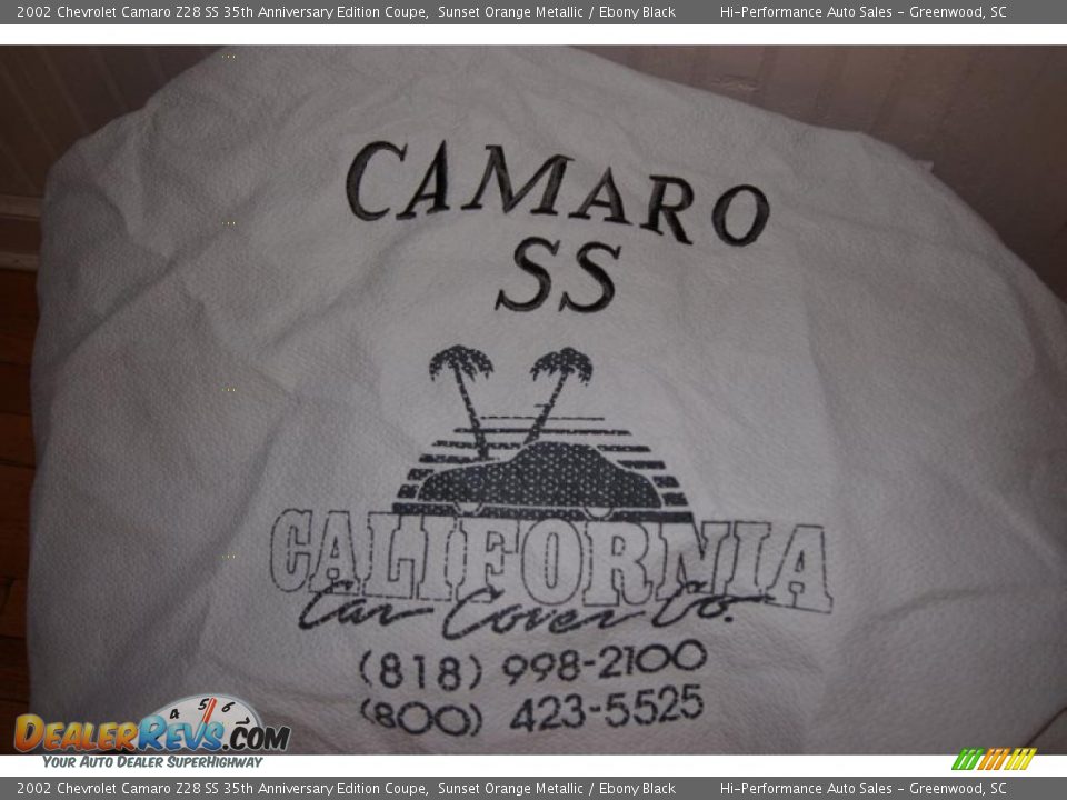 2002 Chevrolet Camaro Z28 SS 35th Anniversary Edition Coupe Sunset Orange Metallic / Ebony Black Photo #26