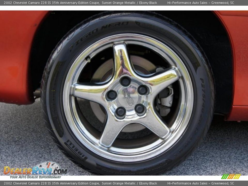 2002 Chevrolet Camaro Z28 SS 35th Anniversary Edition Coupe Sunset Orange Metallic / Ebony Black Photo #27