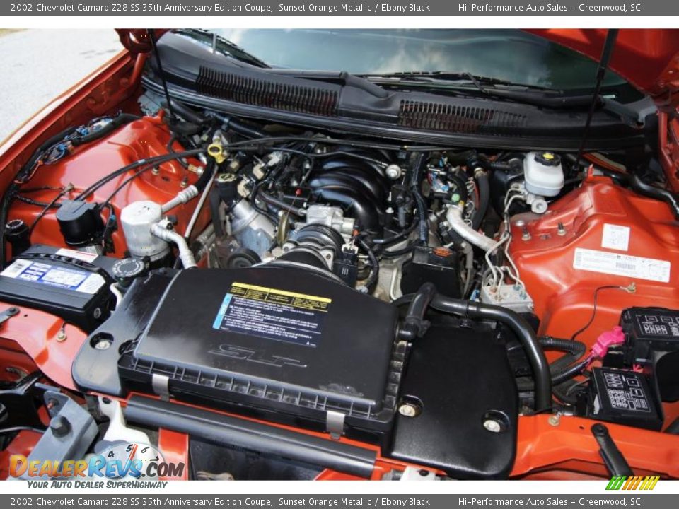 2002 Chevrolet Camaro Z28 SS 35th Anniversary Edition Coupe Sunset Orange Metallic / Ebony Black Photo #28