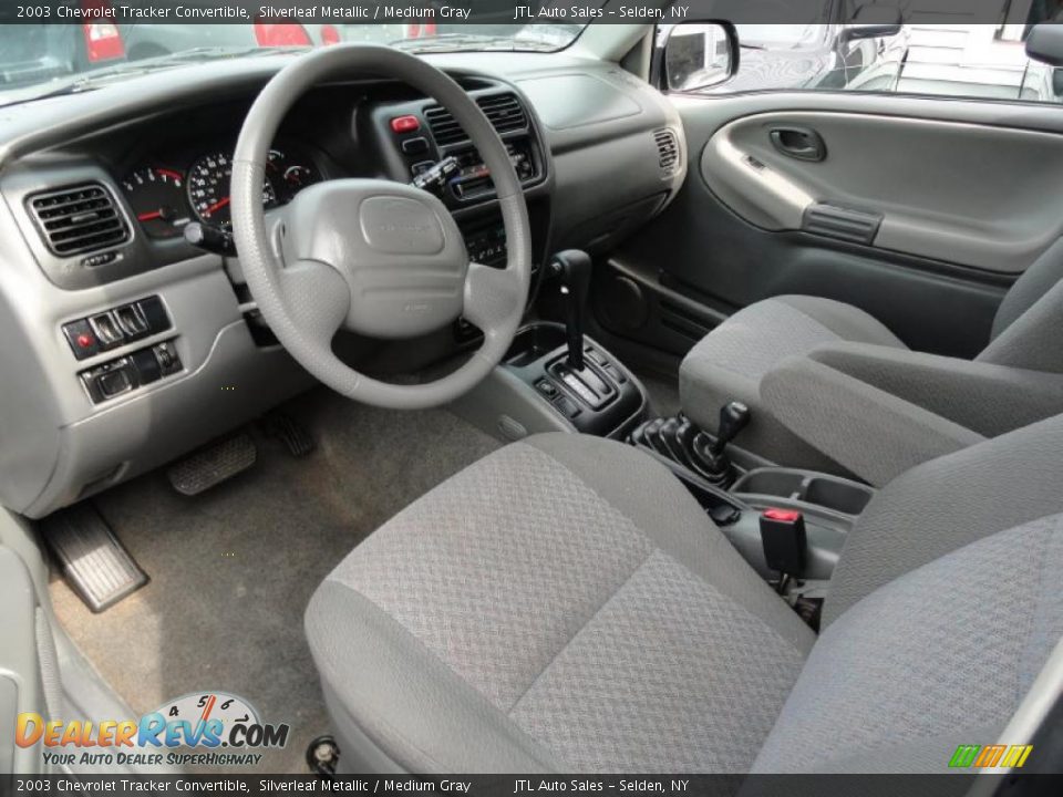 2003 Chevrolet Tracker Convertible Silverleaf Metallic / Medium Gray Photo #9