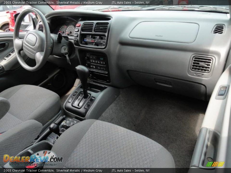 2003 Chevrolet Tracker Convertible Silverleaf Metallic / Medium Gray Photo #10