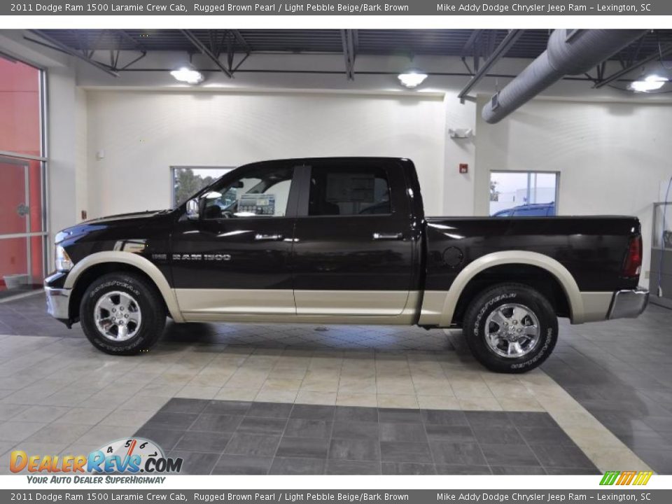 2011 Dodge Ram 1500 Laramie Crew Cab Rugged Brown Pearl / Light Pebble Beige/Bark Brown Photo #1