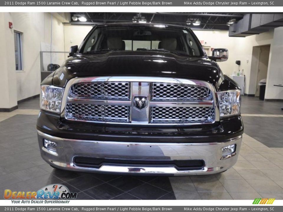 2011 Dodge Ram 1500 Laramie Crew Cab Rugged Brown Pearl / Light Pebble Beige/Bark Brown Photo #3