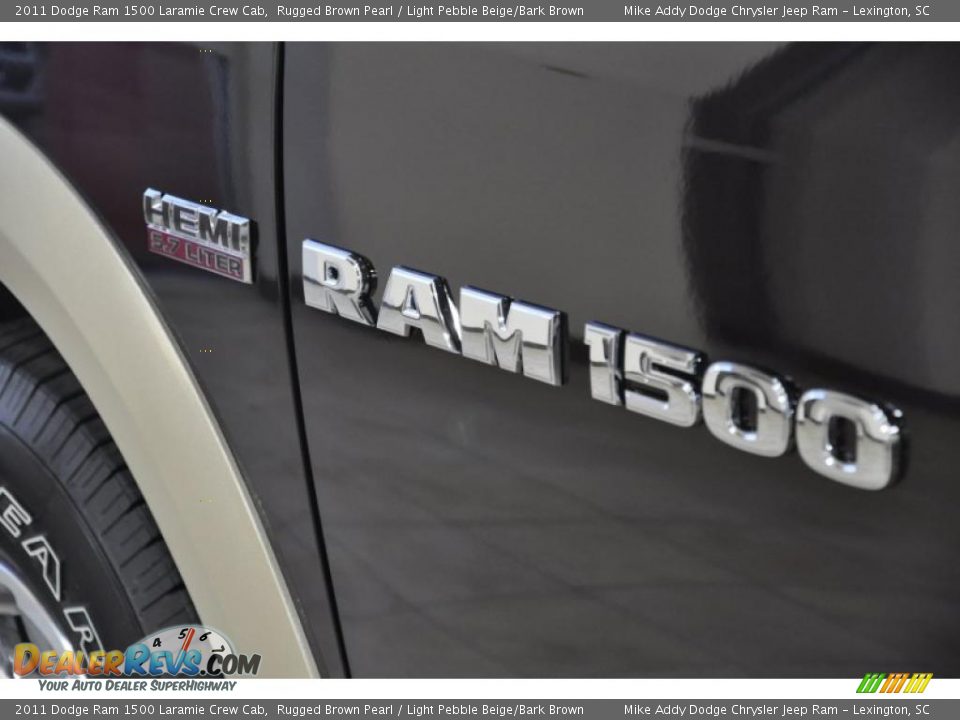 2011 Dodge Ram 1500 Laramie Crew Cab Rugged Brown Pearl / Light Pebble Beige/Bark Brown Photo #9