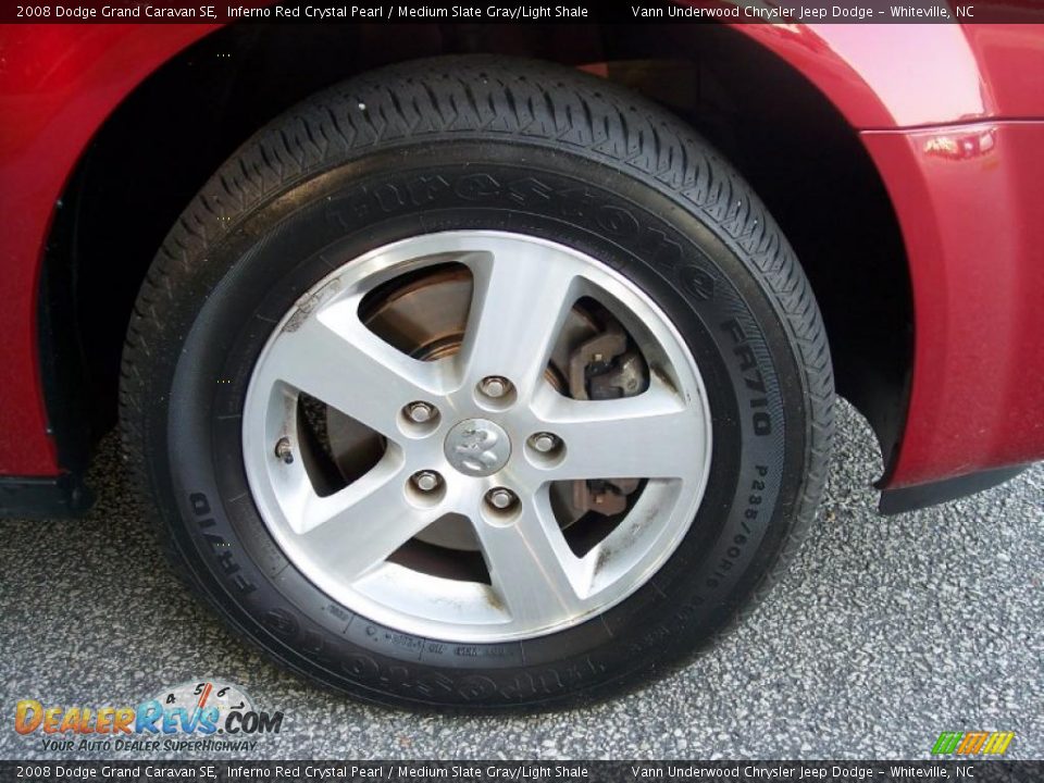 2008 Dodge Grand Caravan SE Inferno Red Crystal Pearl / Medium Slate Gray/Light Shale Photo #13