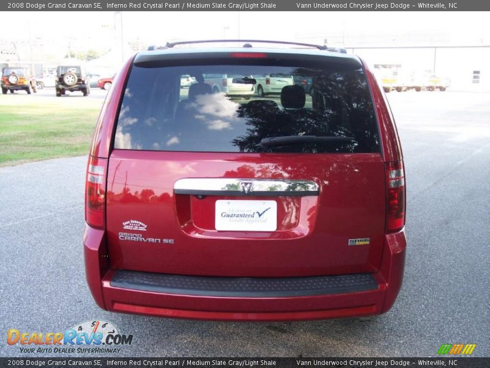 2008 Dodge Grand Caravan SE Inferno Red Crystal Pearl / Medium Slate Gray/Light Shale Photo #17