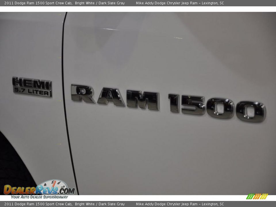 2011 Dodge Ram 1500 Sport Crew Cab Bright White / Dark Slate Gray Photo #8