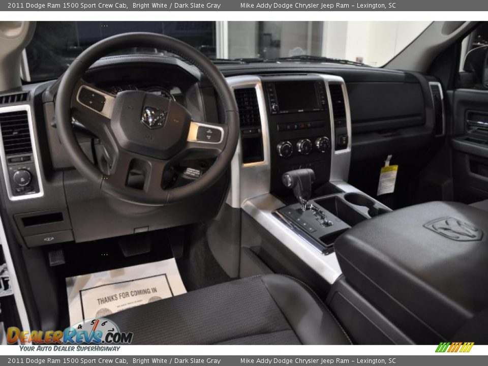 2011 Dodge Ram 1500 Sport Crew Cab Bright White / Dark Slate Gray Photo #16