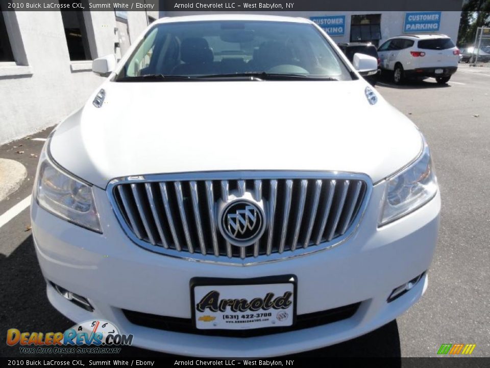 2010 Buick LaCrosse CXL Summit White / Ebony Photo #2