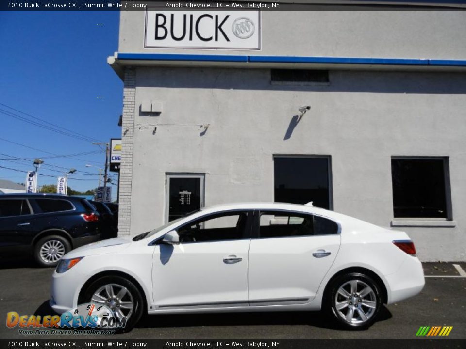 2010 Buick LaCrosse CXL Summit White / Ebony Photo #3
