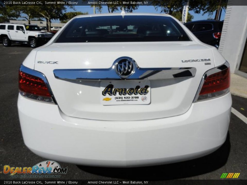 2010 Buick LaCrosse CXL Summit White / Ebony Photo #5
