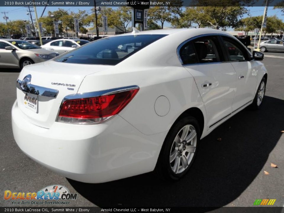 2010 Buick LaCrosse CXL Summit White / Ebony Photo #6