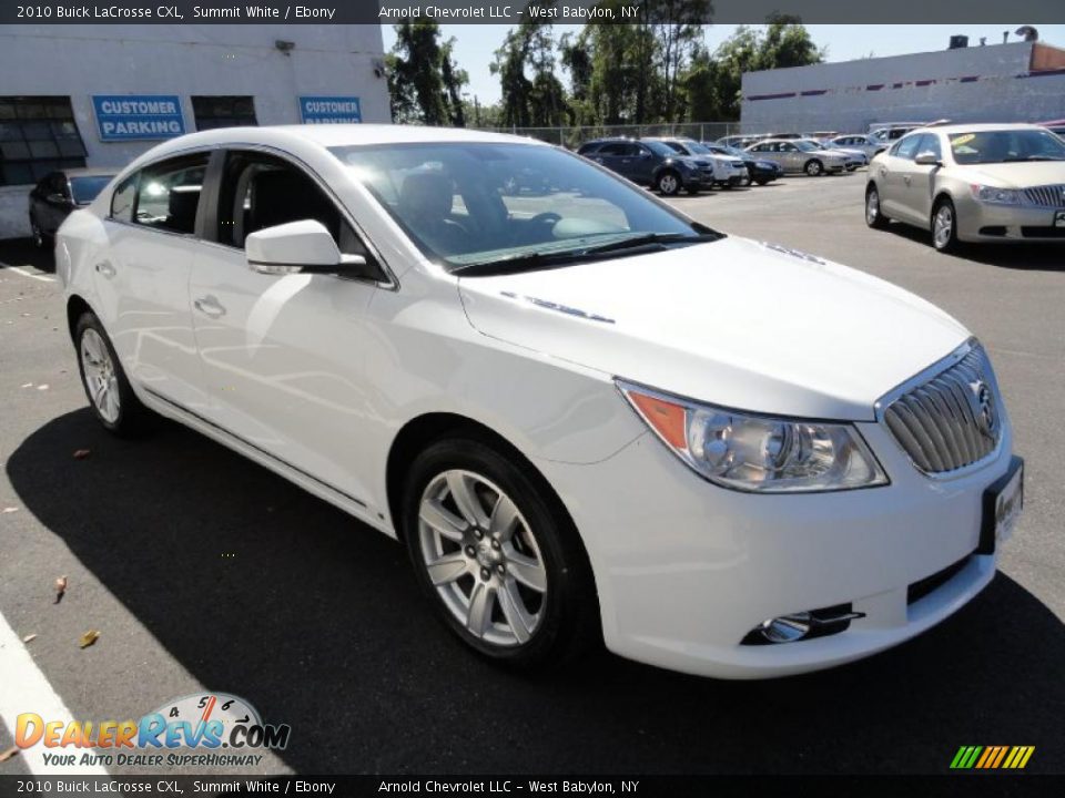2010 Buick LaCrosse CXL Summit White / Ebony Photo #7