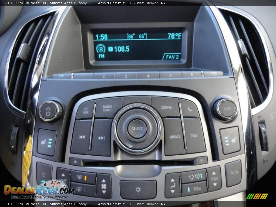 2010 Buick LaCrosse CXL Summit White / Ebony Photo #16