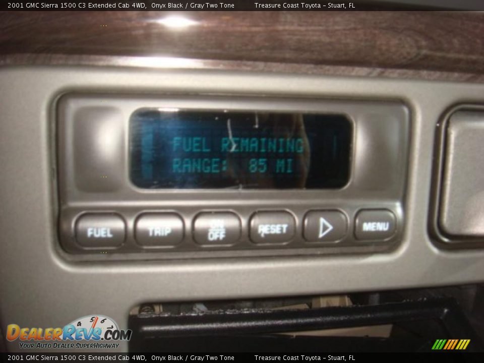 2001 GMC Sierra 1500 C3 Extended Cab 4WD Onyx Black / Gray Two Tone Photo #24