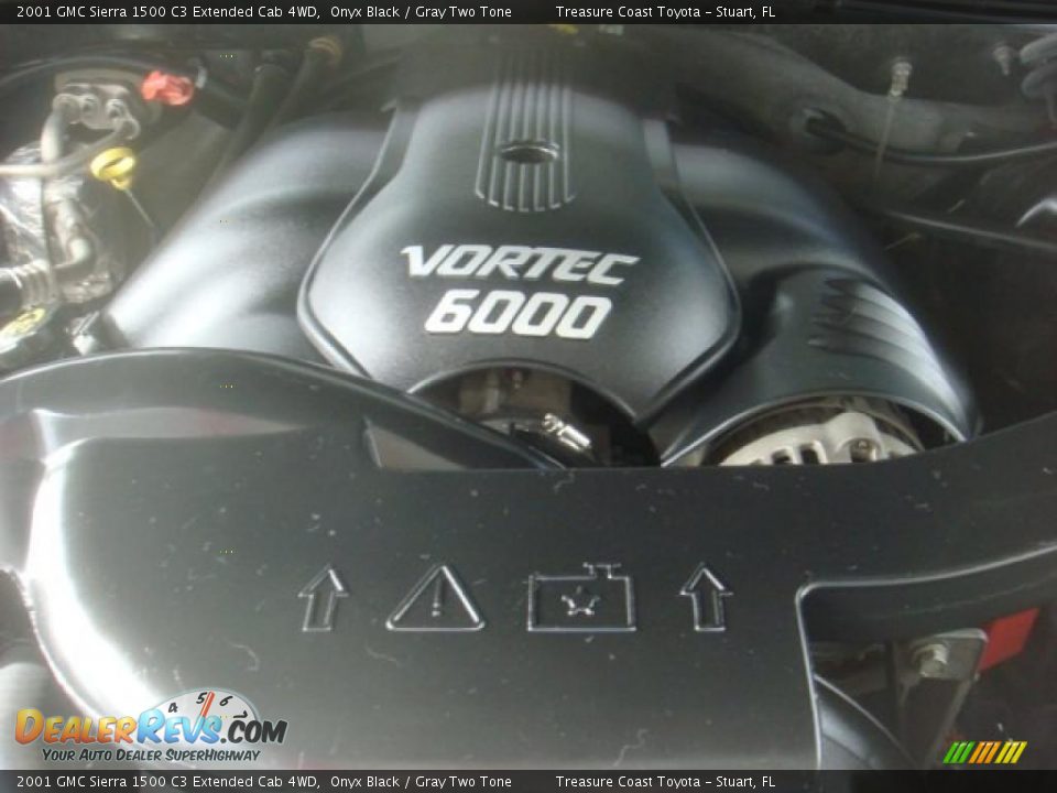 2001 GMC Sierra 1500 C3 Extended Cab 4WD Onyx Black / Gray Two Tone Photo #27