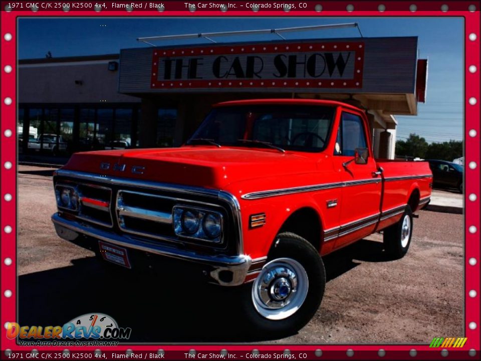 1971 GMC C/K 2500 K2500 4x4 Flame Red / Black Photo #1