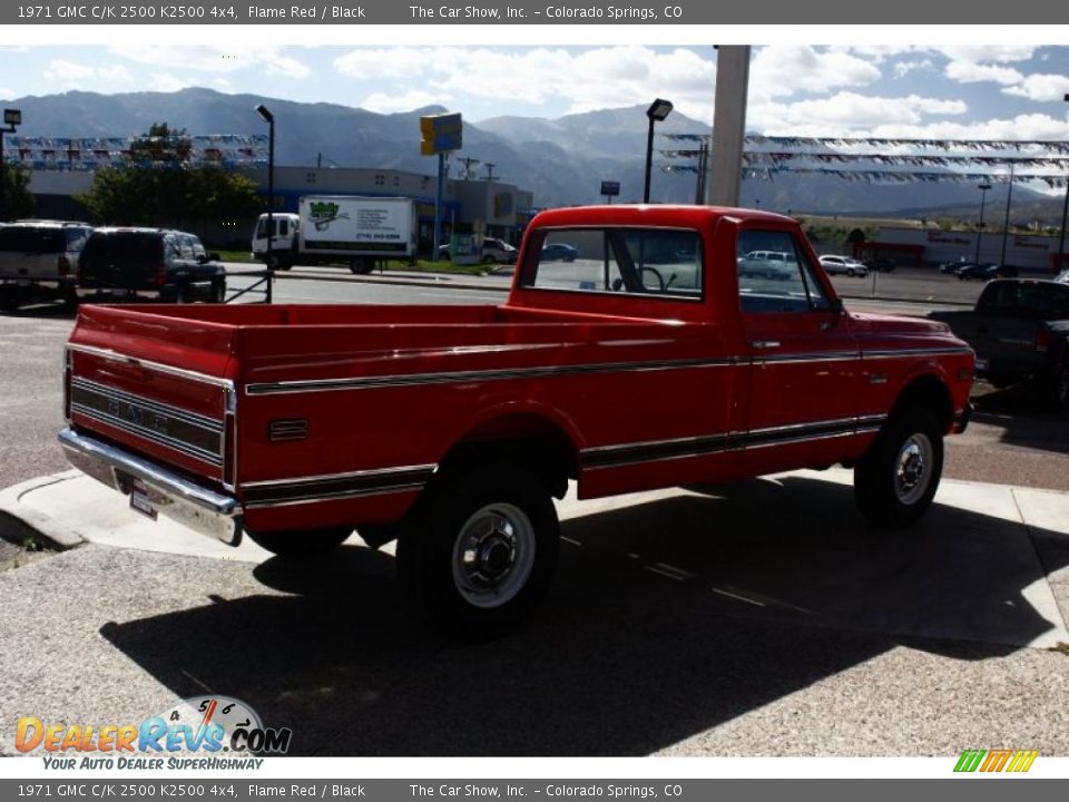 1971 GMC C/K 2500 K2500 4x4 Flame Red / Black Photo #4