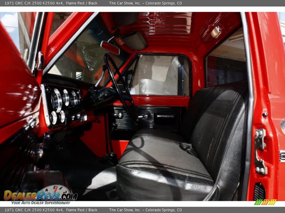 1971 GMC C/K 2500 K2500 4x4 Flame Red / Black Photo #6