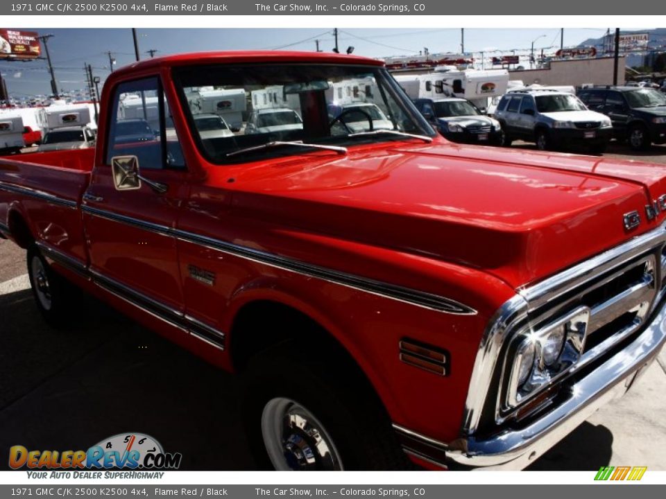 1971 GMC C/K 2500 K2500 4x4 Flame Red / Black Photo #14