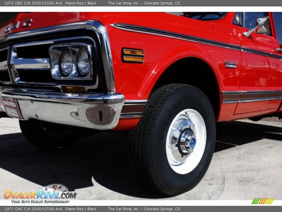 1971 GMC C/K 2500 K2500 4x4 Flame Red / Black Photo #20