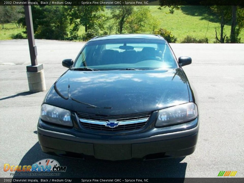 2002 Chevrolet Impala Black / Medium Gray Photo #2