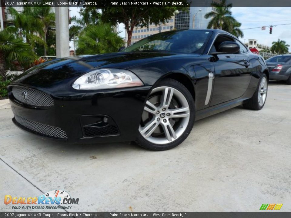 2007 Jaguar XK XKR Coupe Ebony Black / Charcoal Photo #1
