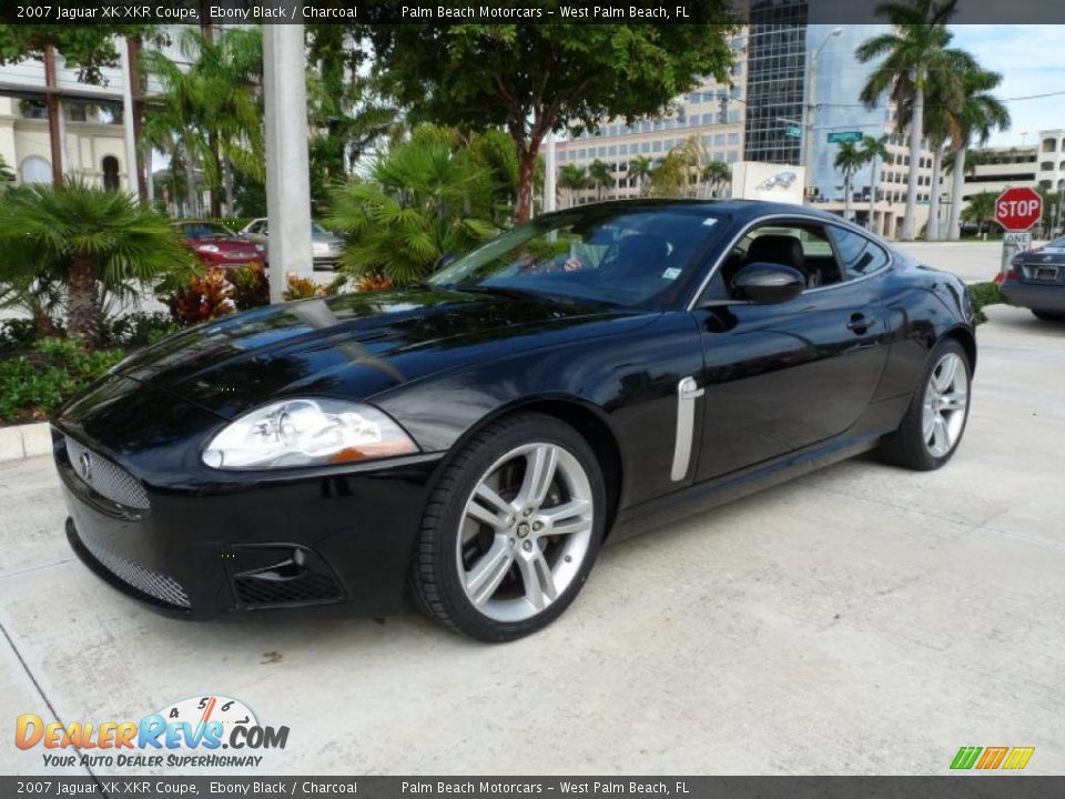 2007 Jaguar XK XKR Coupe Ebony Black / Charcoal Photo #3