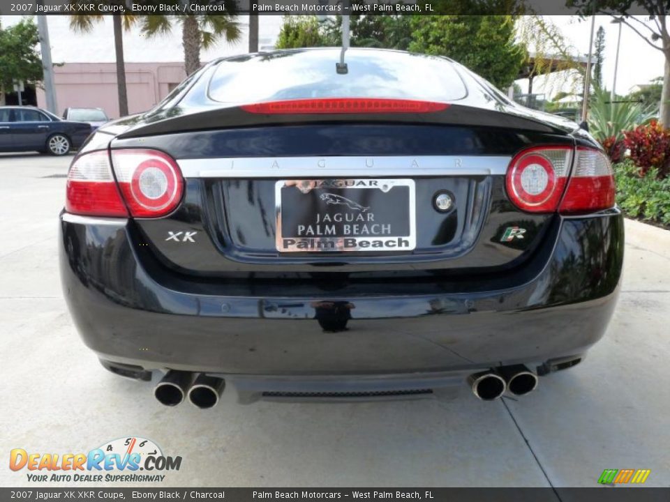 2007 Jaguar XK XKR Coupe Ebony Black / Charcoal Photo #6