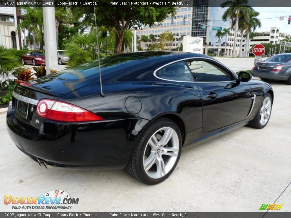 2007 Jaguar XK XKR Coupe Ebony Black / Charcoal Photo #7
