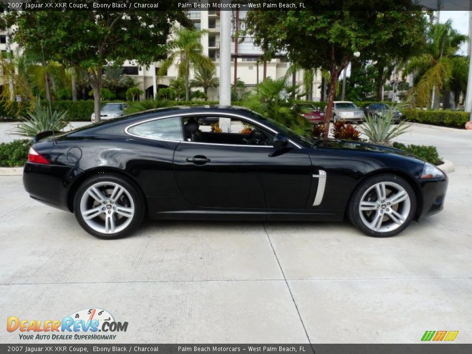 2007 Jaguar XK XKR Coupe Ebony Black / Charcoal Photo #8