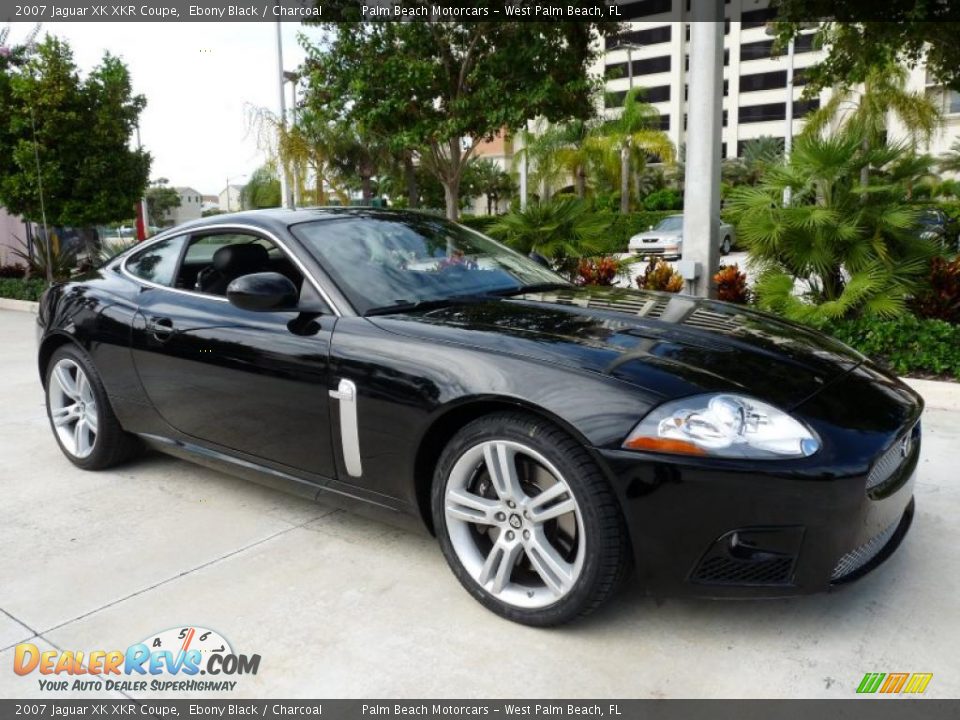 2007 Jaguar XK XKR Coupe Ebony Black / Charcoal Photo #9