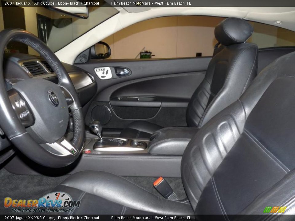 2007 Jaguar XK XKR Coupe Ebony Black / Charcoal Photo #12