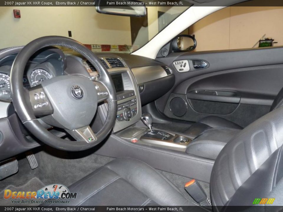 2007 Jaguar XK XKR Coupe Ebony Black / Charcoal Photo #13