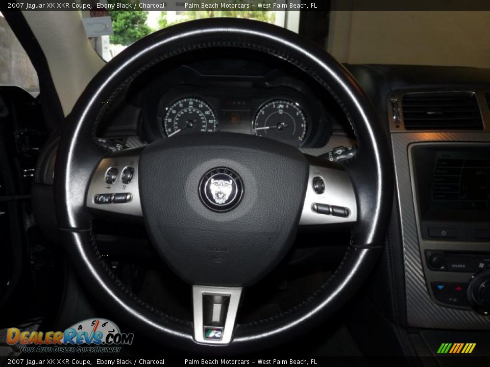 2007 Jaguar XK XKR Coupe Ebony Black / Charcoal Photo #14