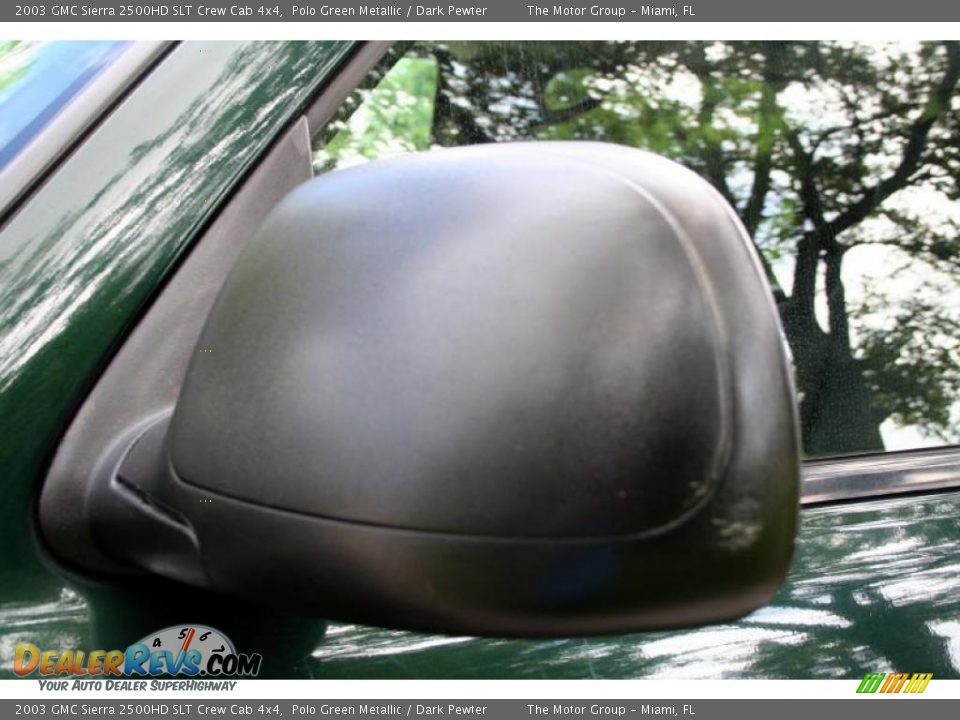 2003 GMC Sierra 2500HD SLT Crew Cab 4x4 Polo Green Metallic / Dark Pewter Photo #22