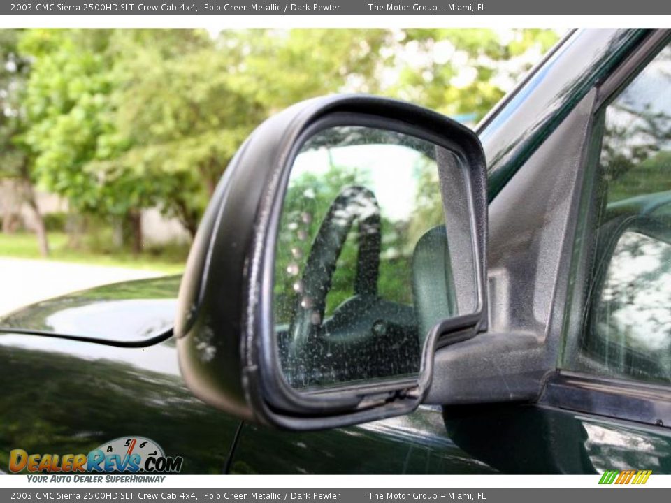 2003 GMC Sierra 2500HD SLT Crew Cab 4x4 Polo Green Metallic / Dark Pewter Photo #23