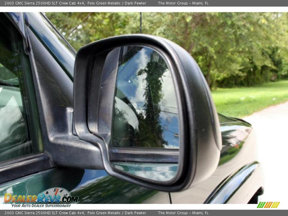 2003 GMC Sierra 2500HD SLT Crew Cab 4x4 Polo Green Metallic / Dark Pewter Photo #24
