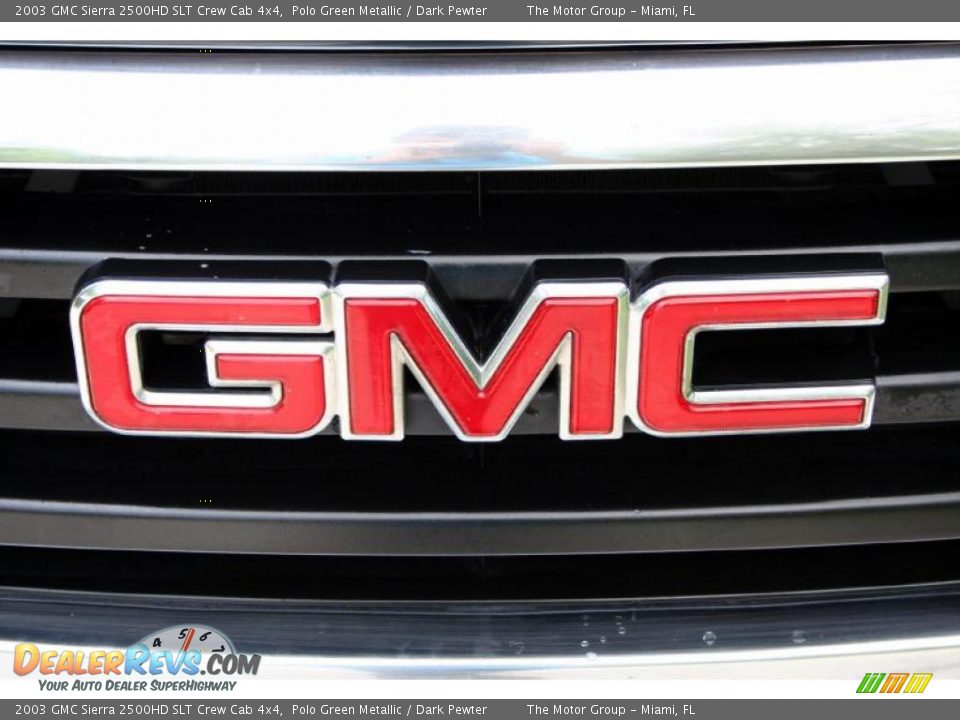 2003 GMC Sierra 2500HD SLT Crew Cab 4x4 Polo Green Metallic / Dark Pewter Photo #29