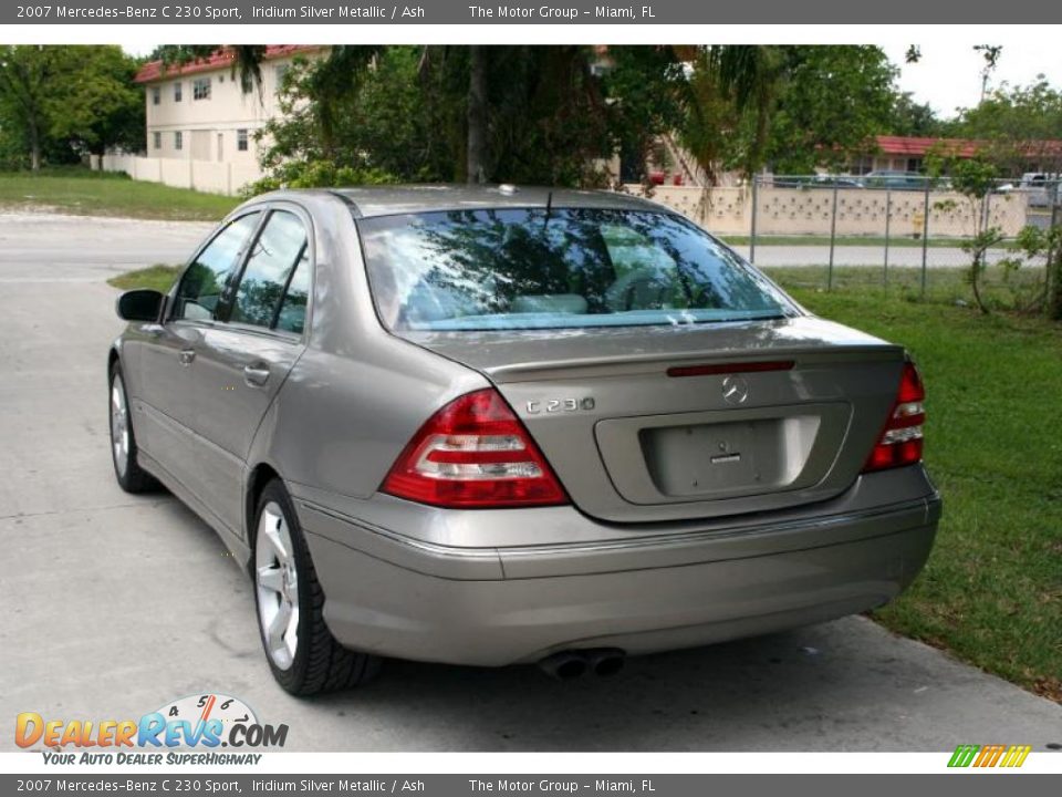 2007 Mercedes-Benz C 230 Sport Iridium Silver Metallic / Ash Photo #6